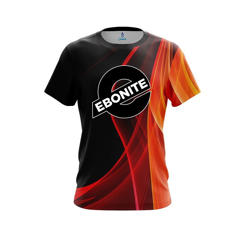 Ebonite Deep Orange Curve CoolWick Bowling Jersey