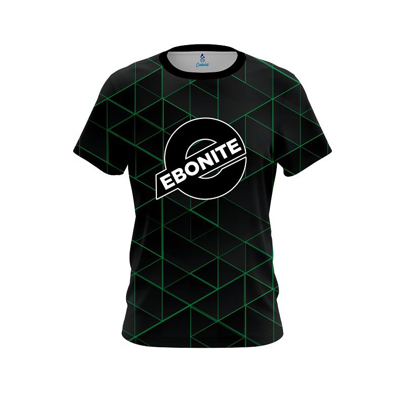 Ebonite Geo Green CoolWick Bowling Jersey