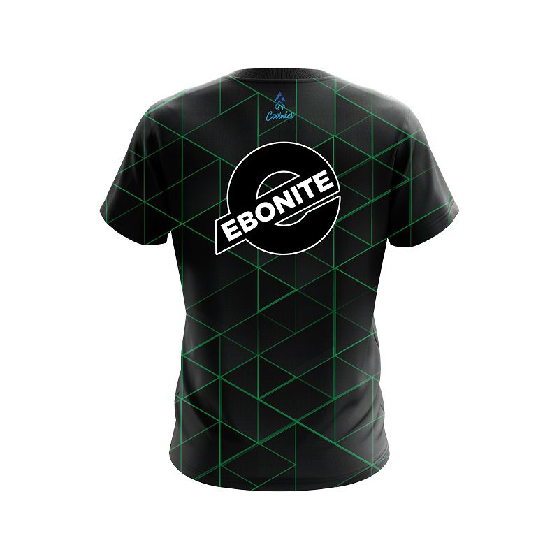 Ebonite Geo Green CoolWick Bowling Jersey - Image 2