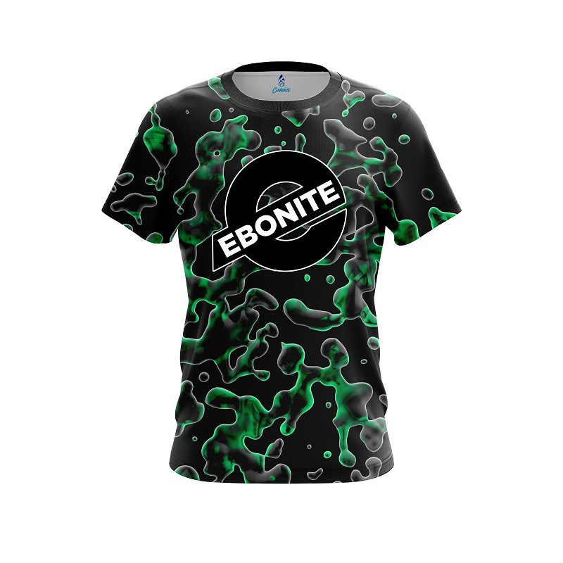 Ebonite Green Flowing Fluid CoolWick Bowling Jersey