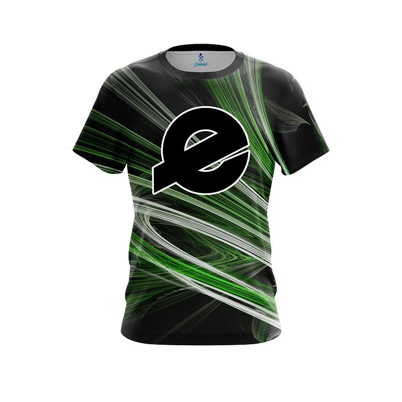 Ebonite Green Motion Swirl CoolWick Bowling Jersey