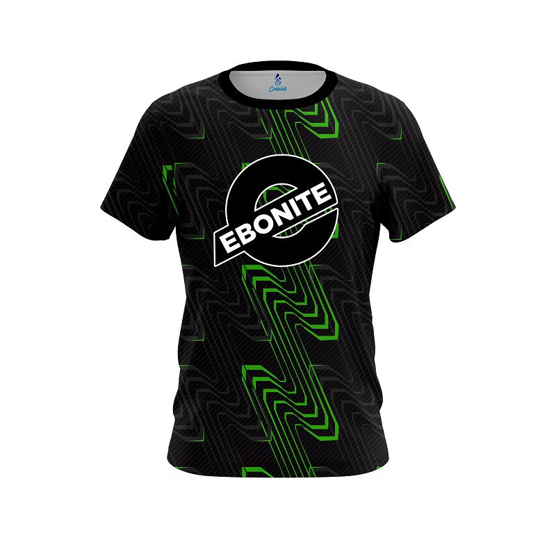 Ebonite Halftone Extreme Green CoolWick Bowling Jersey