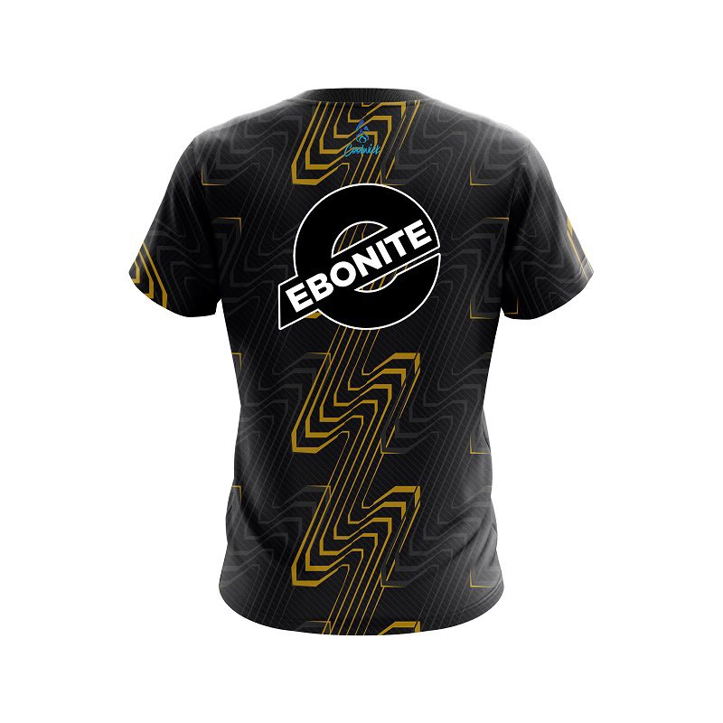 Ebonite Halftone Extreme Yellow CoolWick Bowling Jersey - Image 2