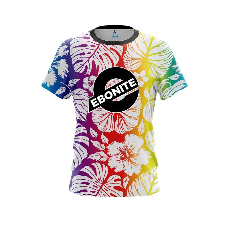 Ebonite Hawaiian Tropical Leafs CoolWick Bowling Jersey
