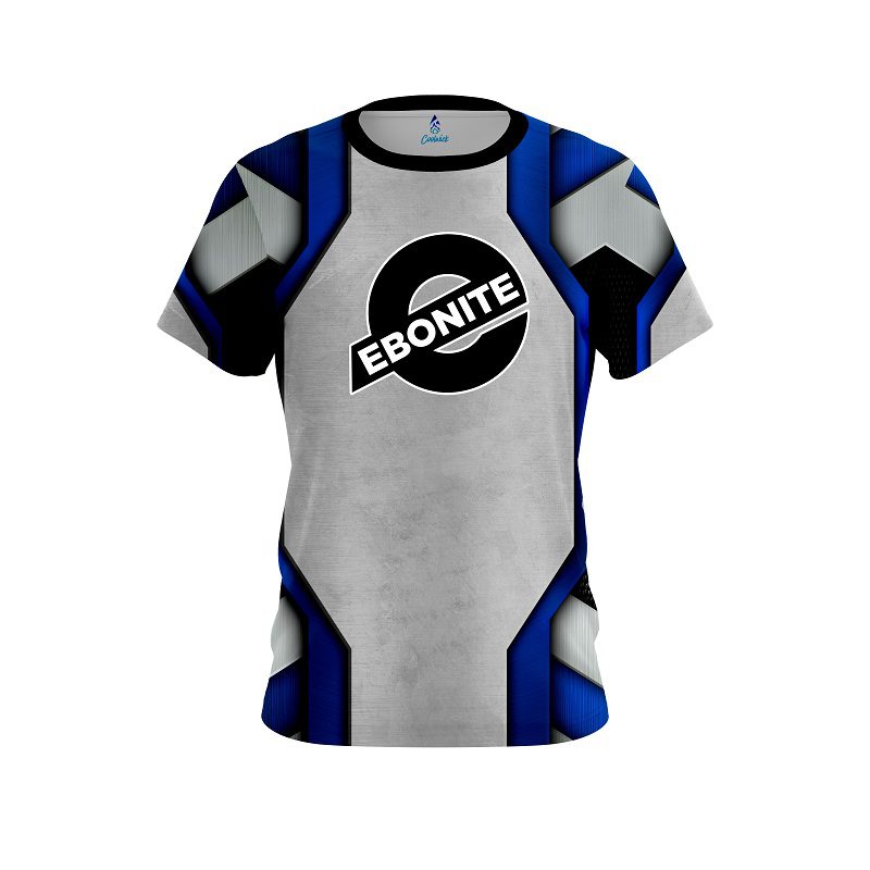 Ebonite Iron Blue CoolWick Bowling Jersey
