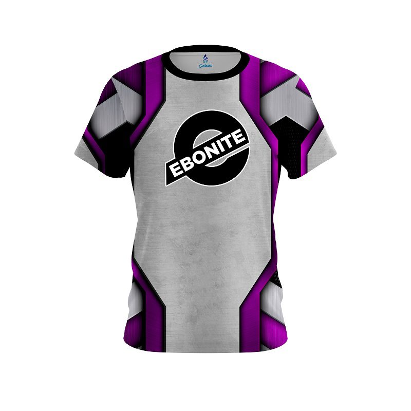 Ebonite Iron Purple CoolWick Bowling Jersey