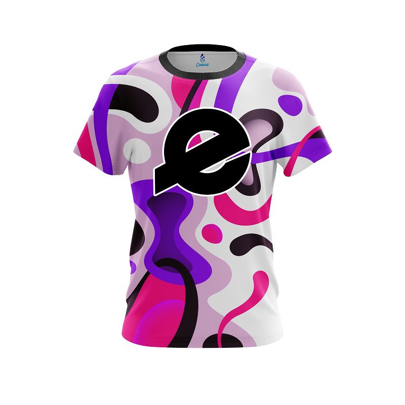 Ebonite Modern Art Purple CoolWick Bowling Jersey