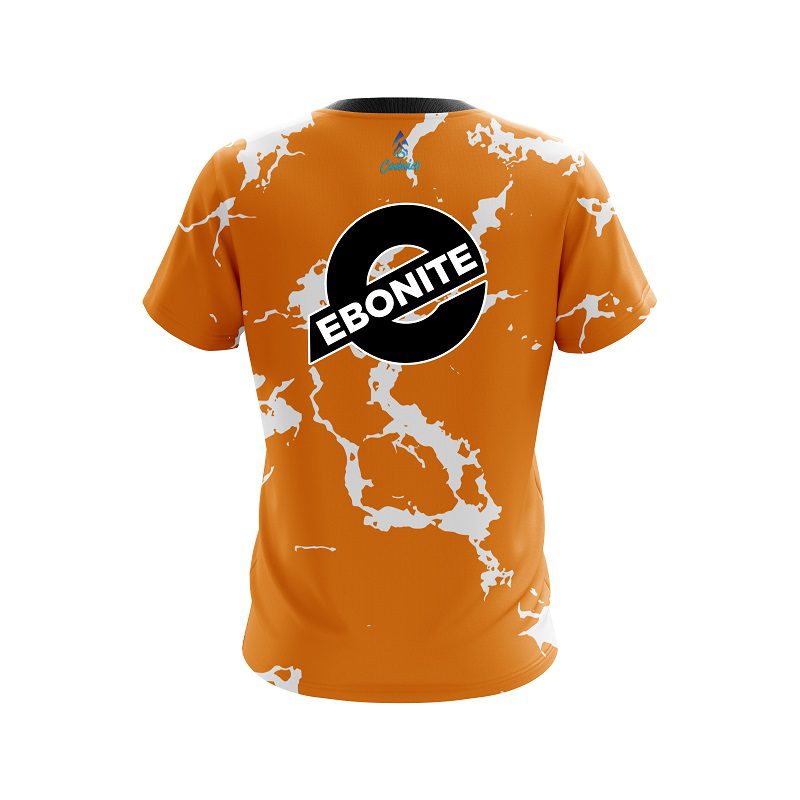 Ebonite Orange Shock CoolWick Bowling Jersey - Image 2