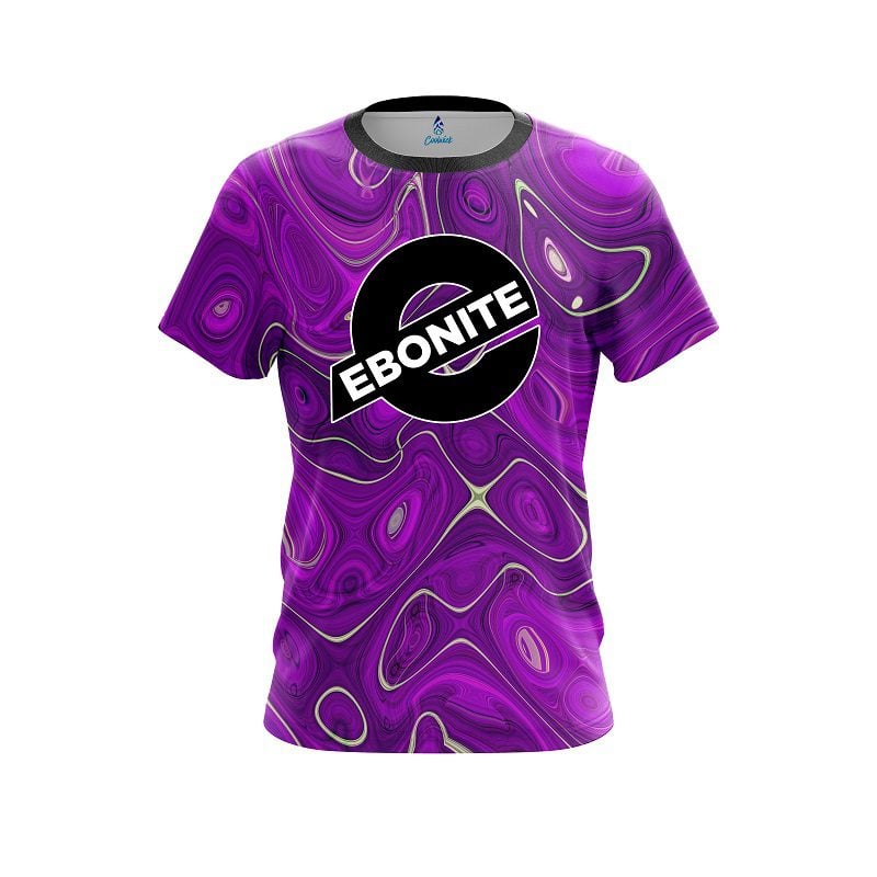 Ebonite Psychedelic Purple Flow CoolWick Bowling Jersey