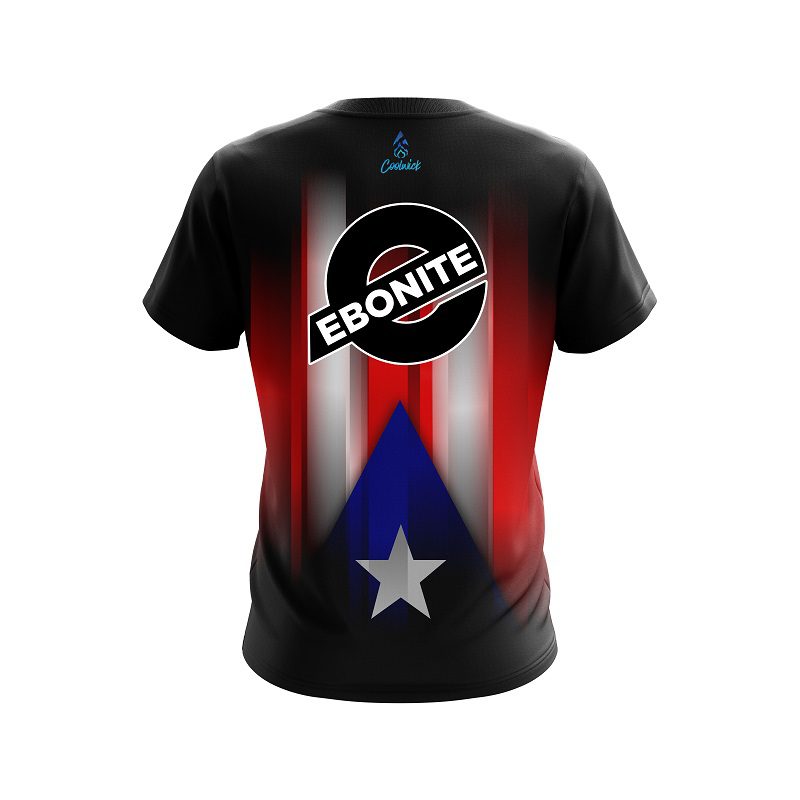 Ebonite Puerto Rico Flag CoolWick Bowling Jersey - Image 2
