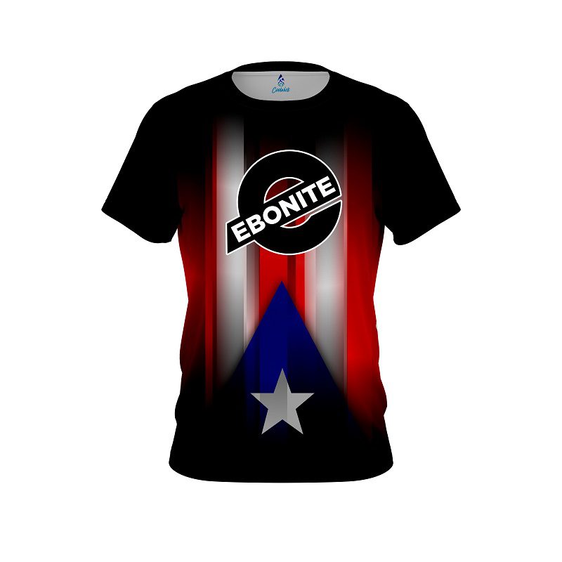 Ebonite Puerto Rico Flag CoolWick Bowling Jersey