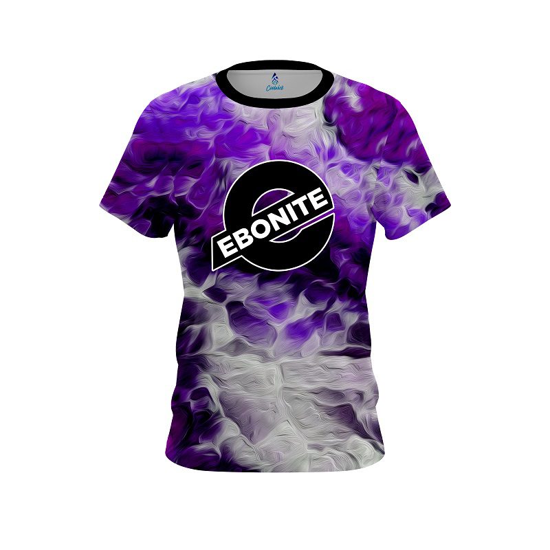 Ebonite Purple Marble Onyx CoolWick Bowling Jersey