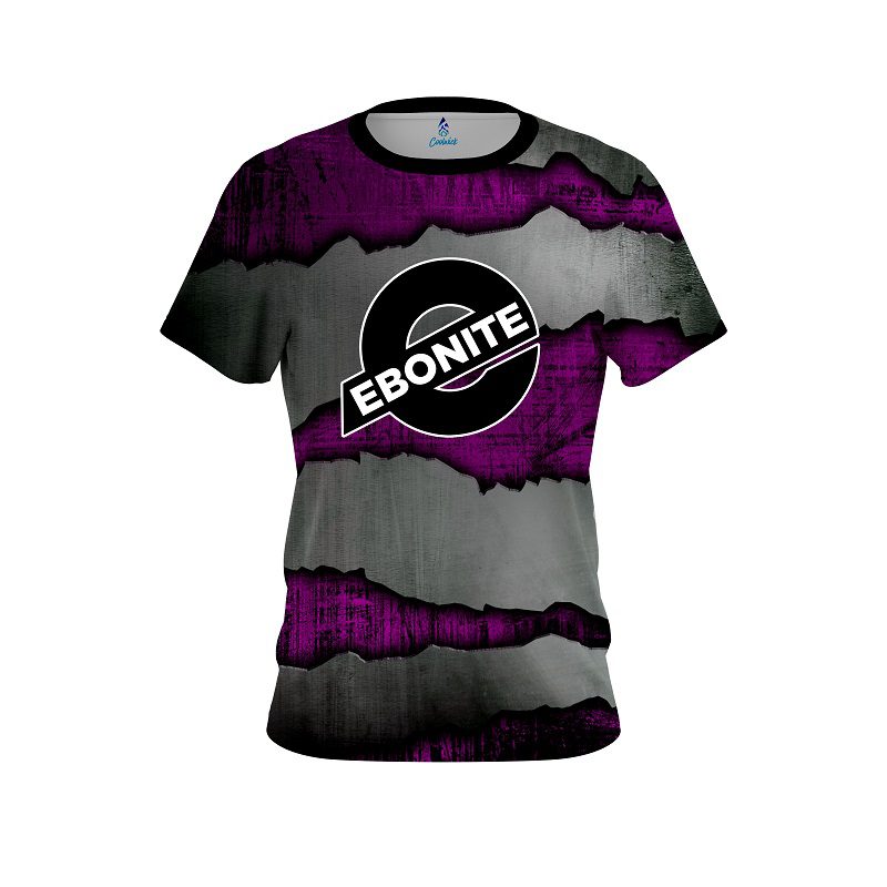 Ebonite Purple Rigid Steel CoolWick Bowling Jersey