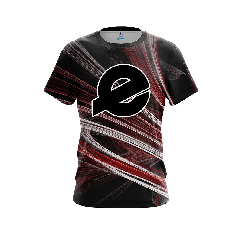 Ebonite Red Motion Swirl CoolWick Bowling Jersey