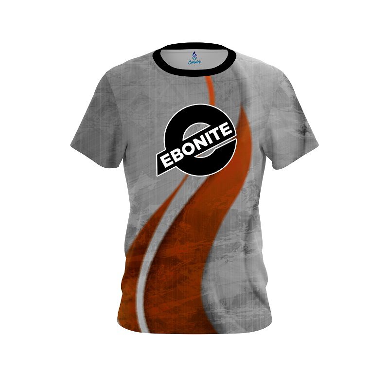 Ebonite Rough Edges Orange CoolWick Bowling Jersey