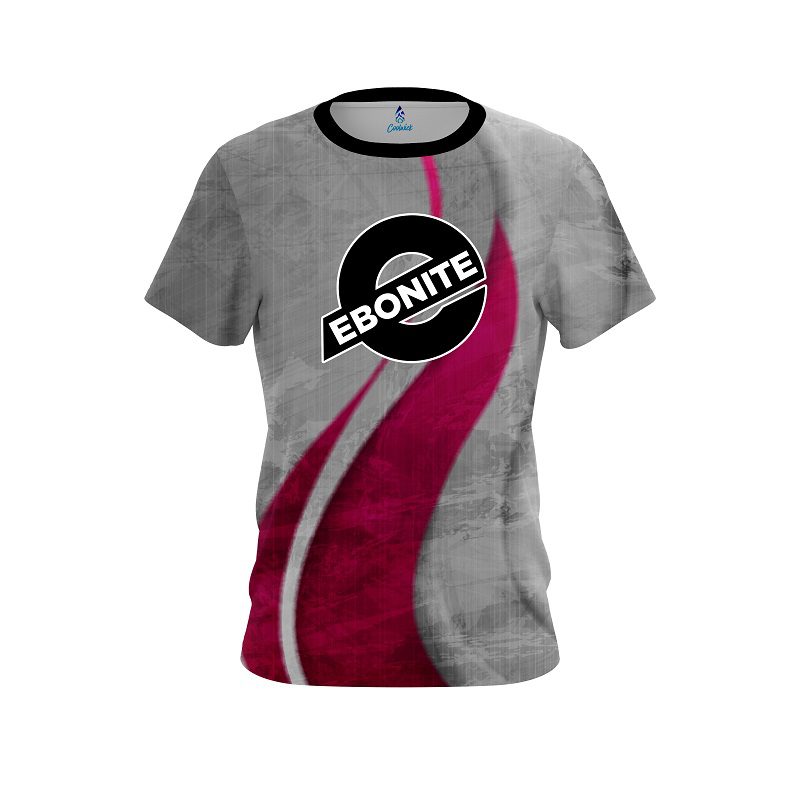 Ebonite Rough Edges Pink CoolWick Bowling Jersey