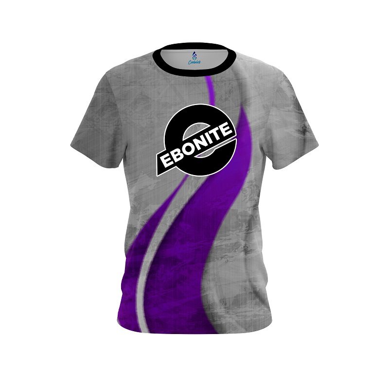 Ebonite Rough Edges Purple CoolWick Bowling Jersey