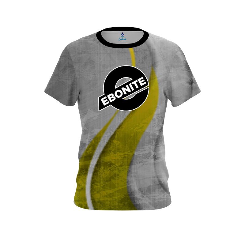 Ebonite Rough Edges Yellow CoolWick Bowling Jersey