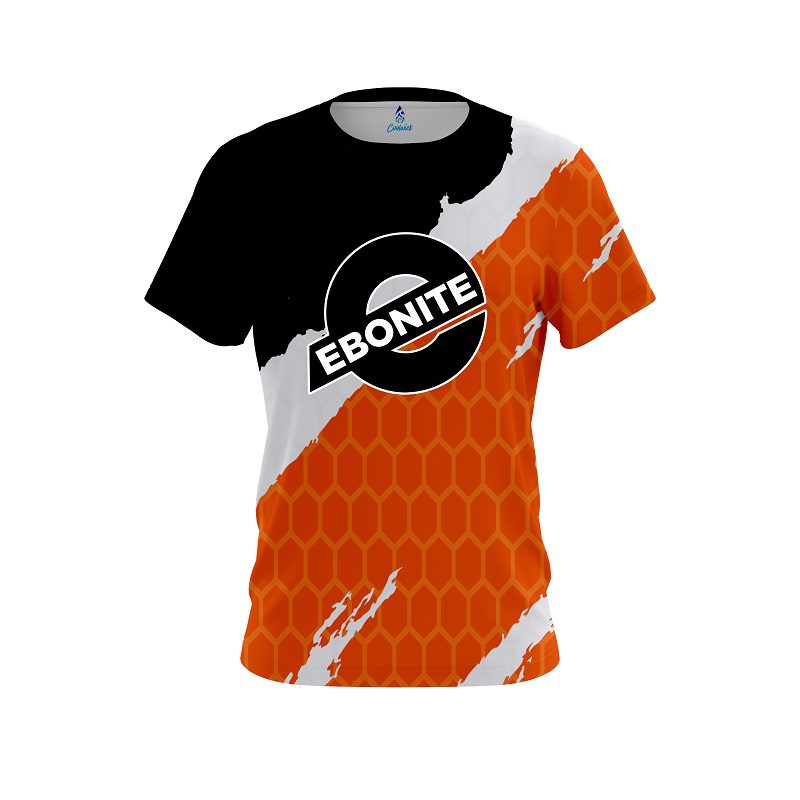 Ebonite Split Power Orange CoolWick Bowling Jersey
