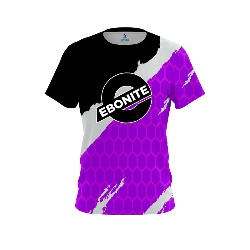Ebonite Split Power Purple CoolWick Bowling Jersey