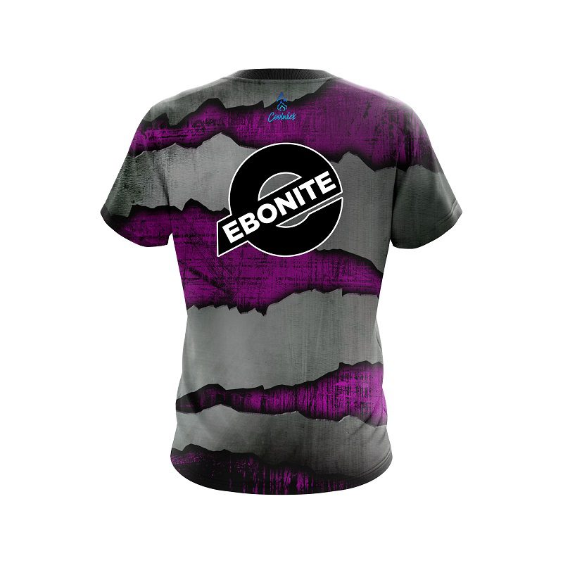 Ebonite Purple Rigid Steel CoolWick Bowling Jersey - Image 2