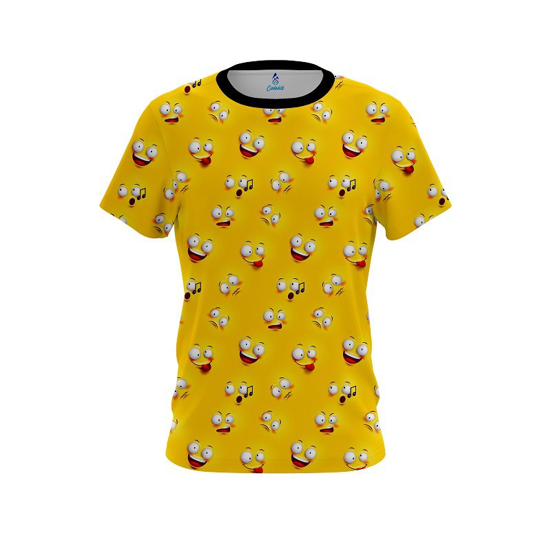 Plain Emoticon CoolWick Bowling Jersey