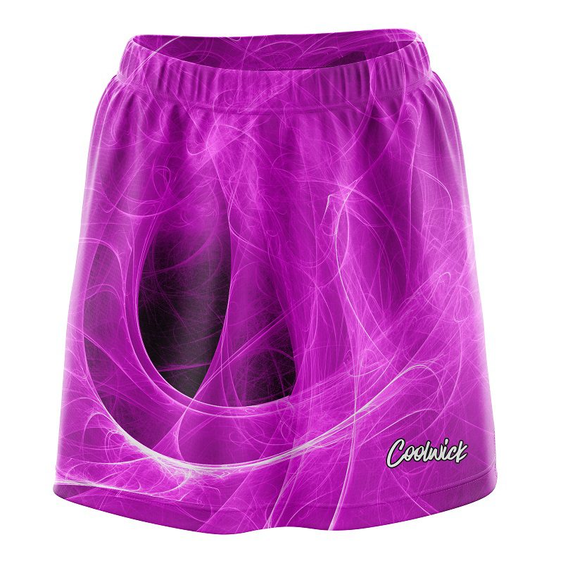 Liquid Energy Swirls Pink CoolWick Bowling Skort