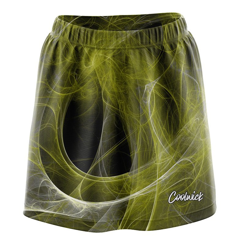 Liquid Energy Swirls Yellow CoolWick Bowling Skort