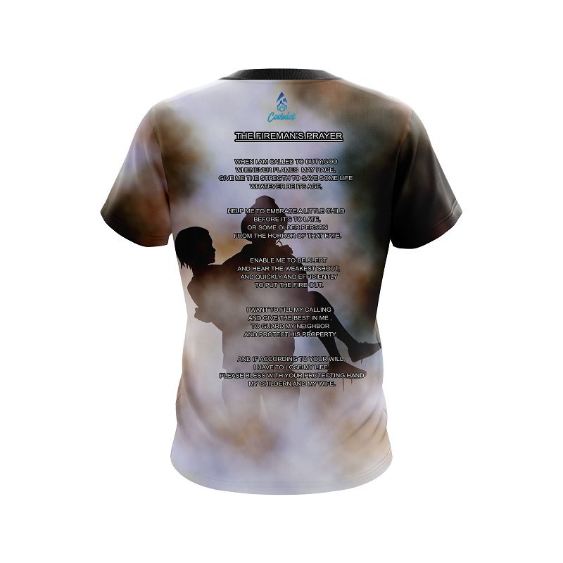 Storm Firefighters prayer Semi-Custom CoolWick Bowling Jersey - Image 2
