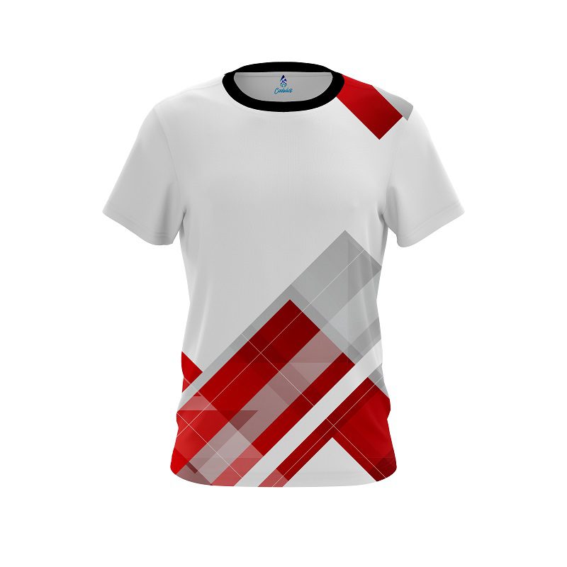 Plain Flyer Red CoolWick Bowling Jersey