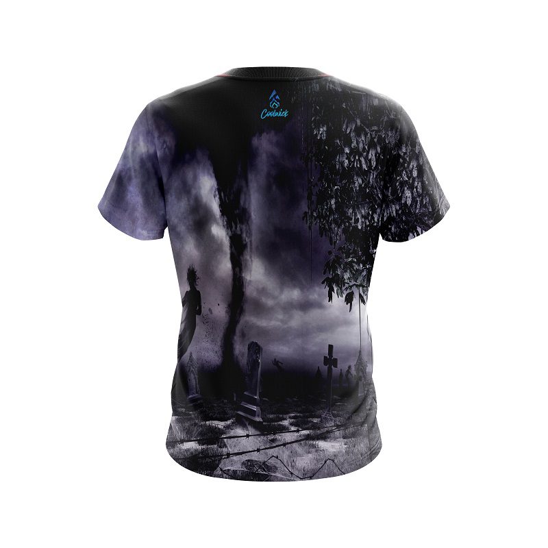 Plain Ghost Cemetery CoolWick Bowling Jersey - Image 2