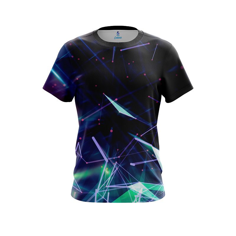 Plain Gleaming Shapes CoolWick Bowling Jersey