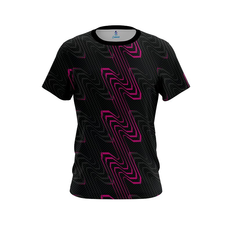 Plain Halftone Extreme Pink CoolWick Bowling Jersey