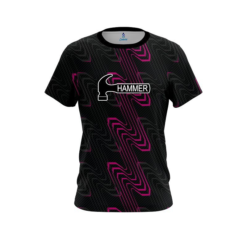 Hammer Halftone Extreme Pink CoolWick Bowling Jersey