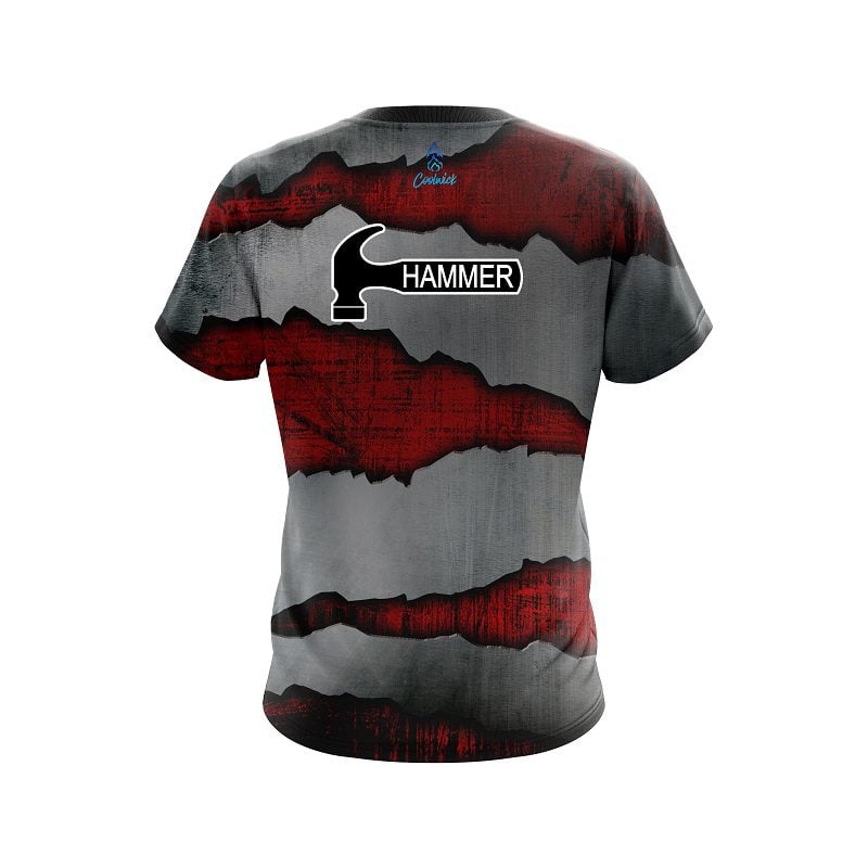 Hammer Red Rigid Steel CoolWick Bowling Jersey - Image 2