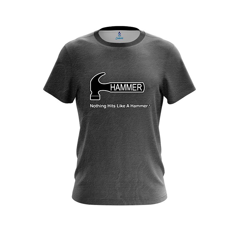 Hammer Black Grunge Canvas CoolWick Bowling Jersey
