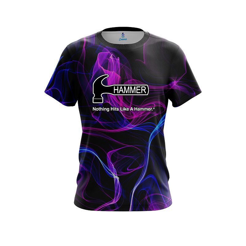 Hammer Blue Purple Smoke CoolWick Bowling Jersey