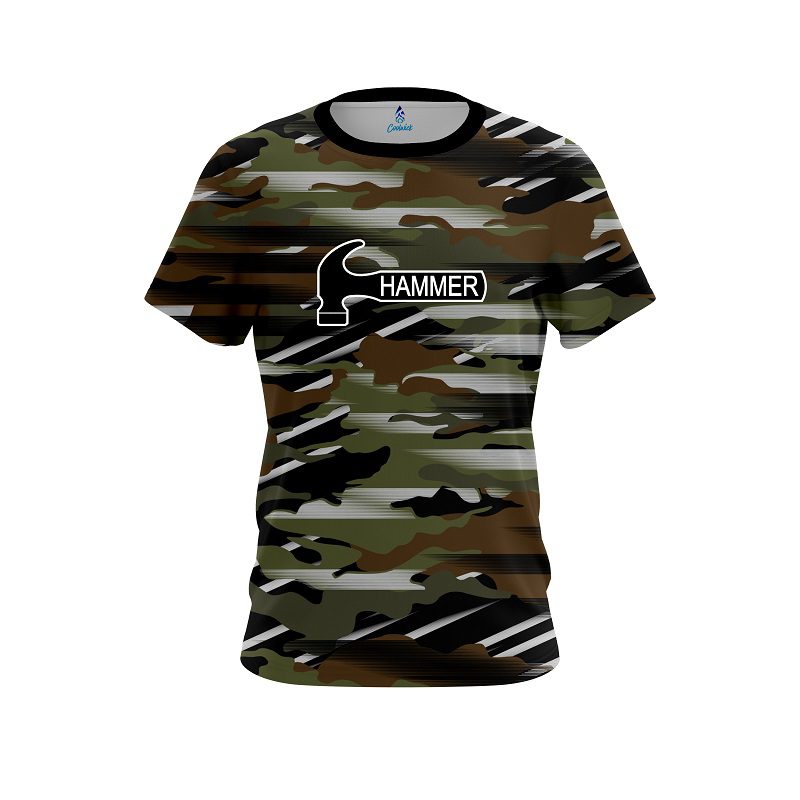 Hammer Camo Grunge CoolWick Bowling Jersey