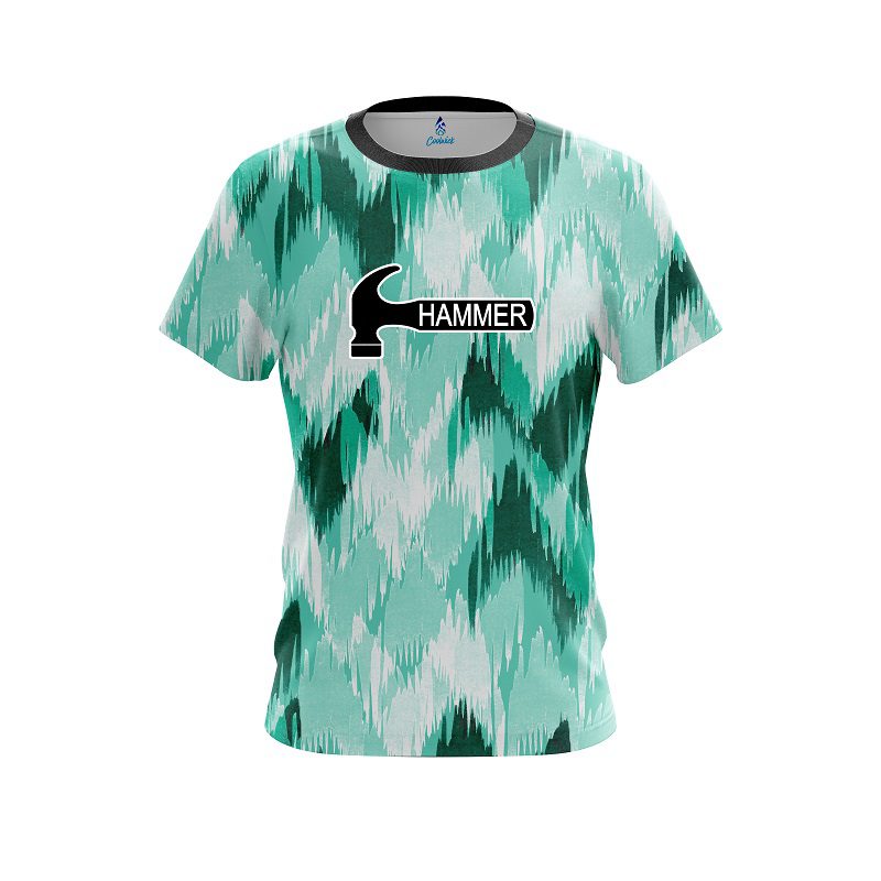 Hammer Chevron Green CoolWick Bowling Jersey