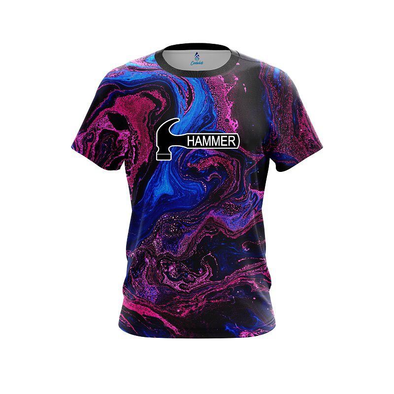Hammer Cotton Candy Marble CoolWick Bowling Jersey