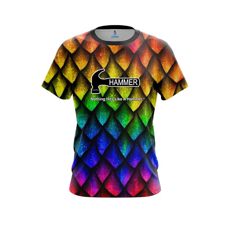 Hammer Colorful Dragon Scales CoolWick Bowling Jersey