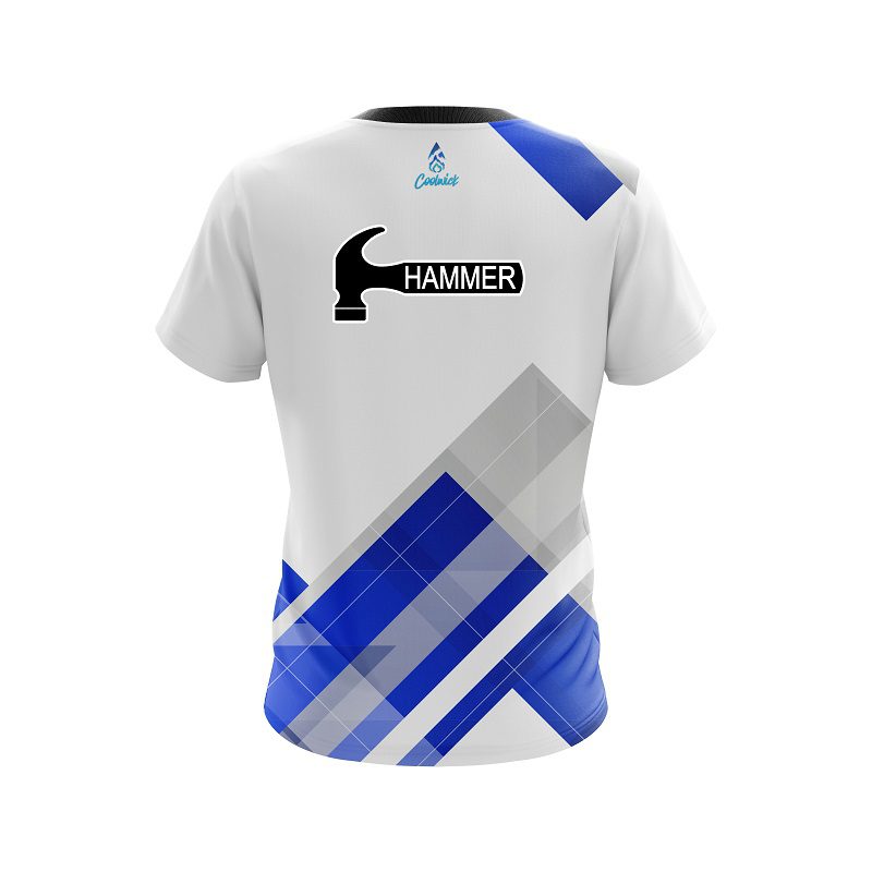 Hammer Flyer Blue CoolWick Bowling Jersey - Image 2