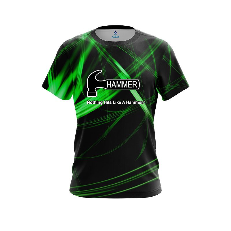 Hammer Green Spiral CoolWick Bowling Jersey