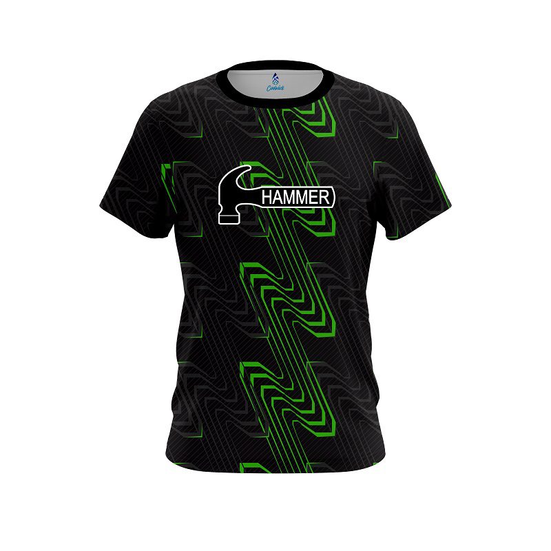 Hammer Halftone Extreme Green CoolWick Bowling Jersey