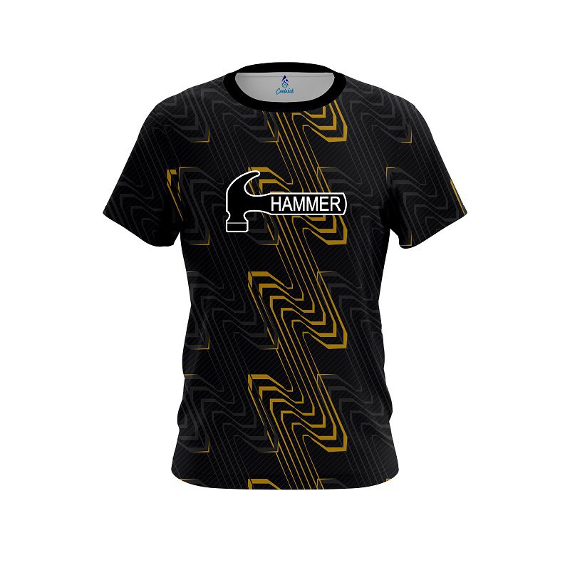 Hammer Halftone Extreme Yellow CoolWick Bowling Jersey
