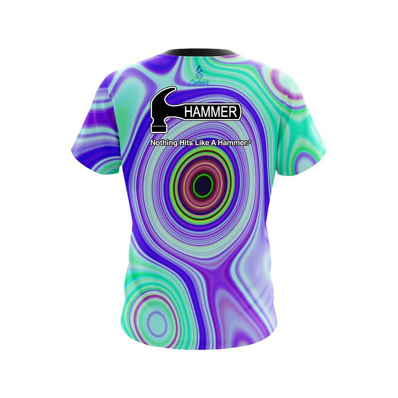 Hammer Hypnotic Swirl CoolWick Bowling Jersey - Image 2