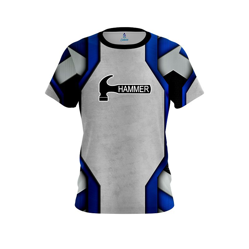 Hammer Iron Blue CoolWick Bowling Jersey