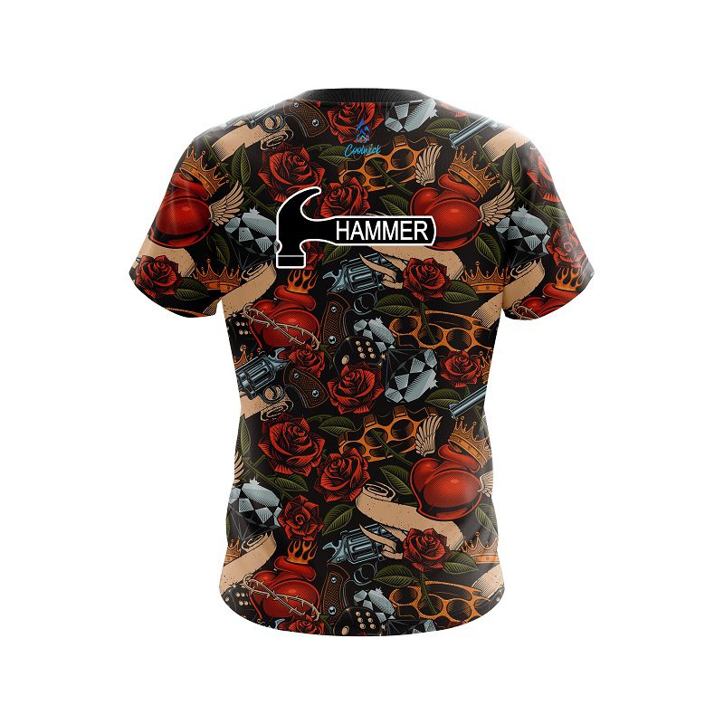 Hammer Love Kills  CoolWick Bowling Jersey - Image 2