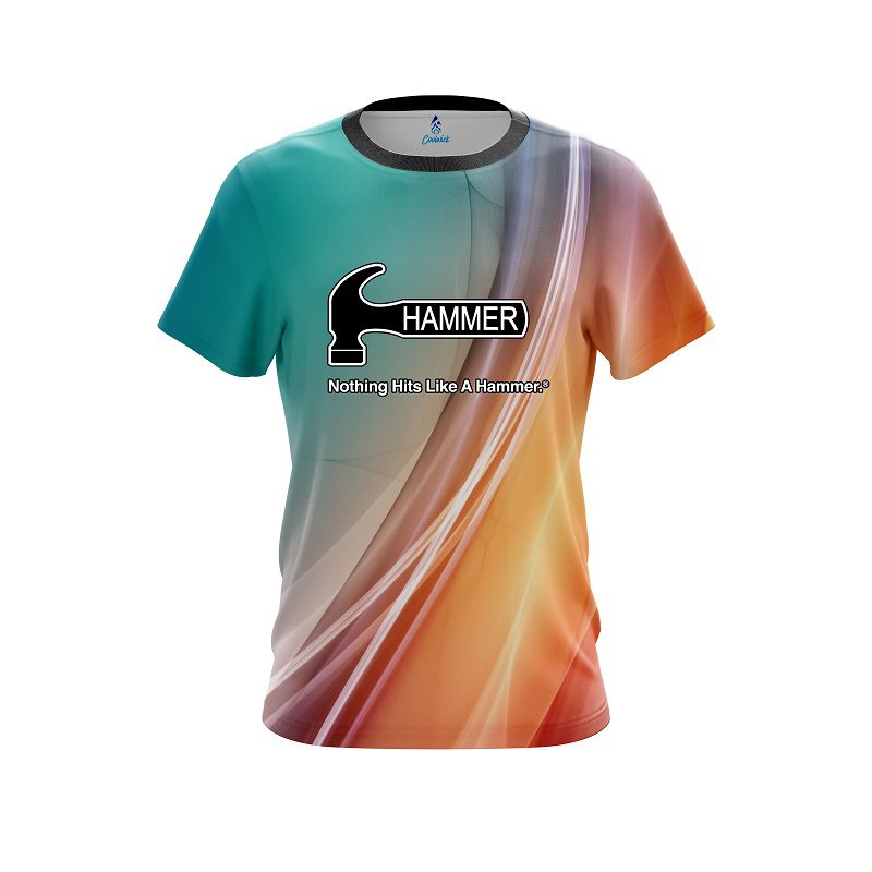 Hammer Multi Color Swirl CoolWick Bowling Jersey