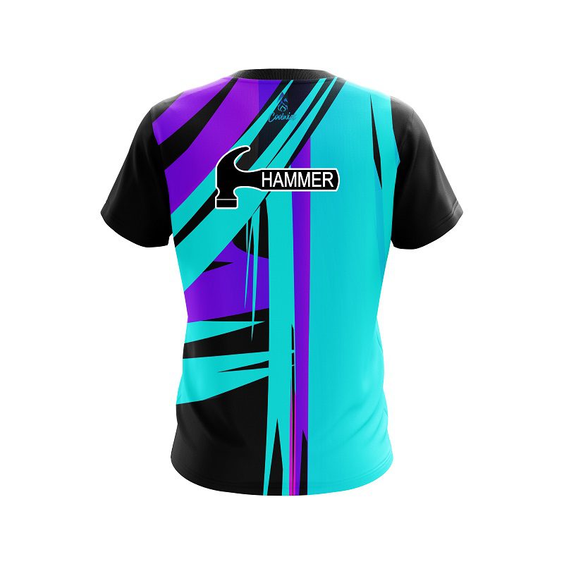 Hammer Paint Brush Drip CoolWick Bowling Jersey - Image 2